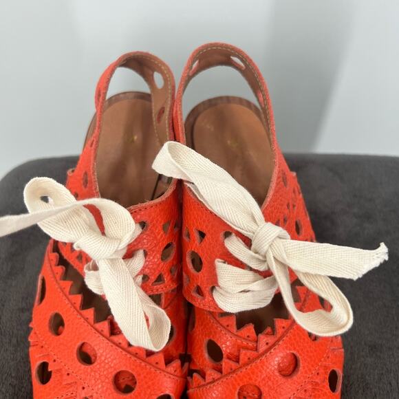 Leifsdottir by Anthropologie Cutout Leather Riika Heeled Sandals - Picture 6 of 11